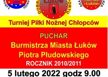 Turniej piłkarski o puchar burmistrza Miasta Łuków.
