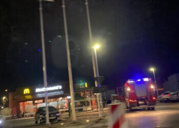 Ewakuacja restauracji Mc Donald’s w Łukowie