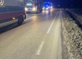 Wypadek w Starej Wróblinie – foto