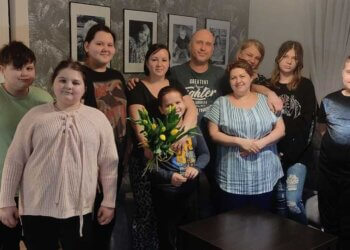 Policjant z Łukowa dał schronienie dla dwóch rodzin z Ukrainy.