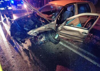 Wypadek w Zgórznicy – na szczęście nikt nie ucierpiał.