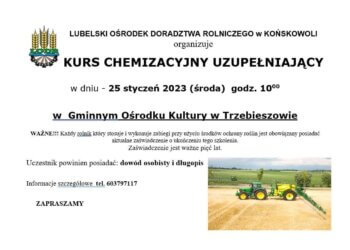 Kurs Chemizacyjny uzupełniający w Trzebieszowie.