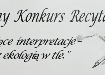 Zaproszenie na Gminny Konkurs Recytatorski w Zastawiu.