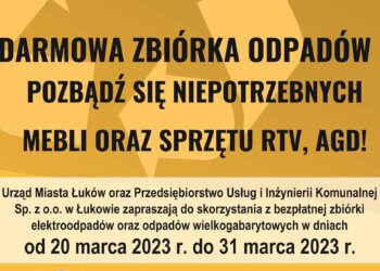 Zgłoś odbiór wielkogabarytów oraz elektrośmieci w Łukowie.
