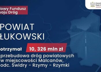 Ponad 27 milionów na drogi w powiecie Łukowskim.