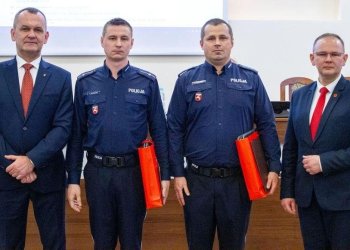 Bohaterscy policjanci z Łukowa nagrodzeni.