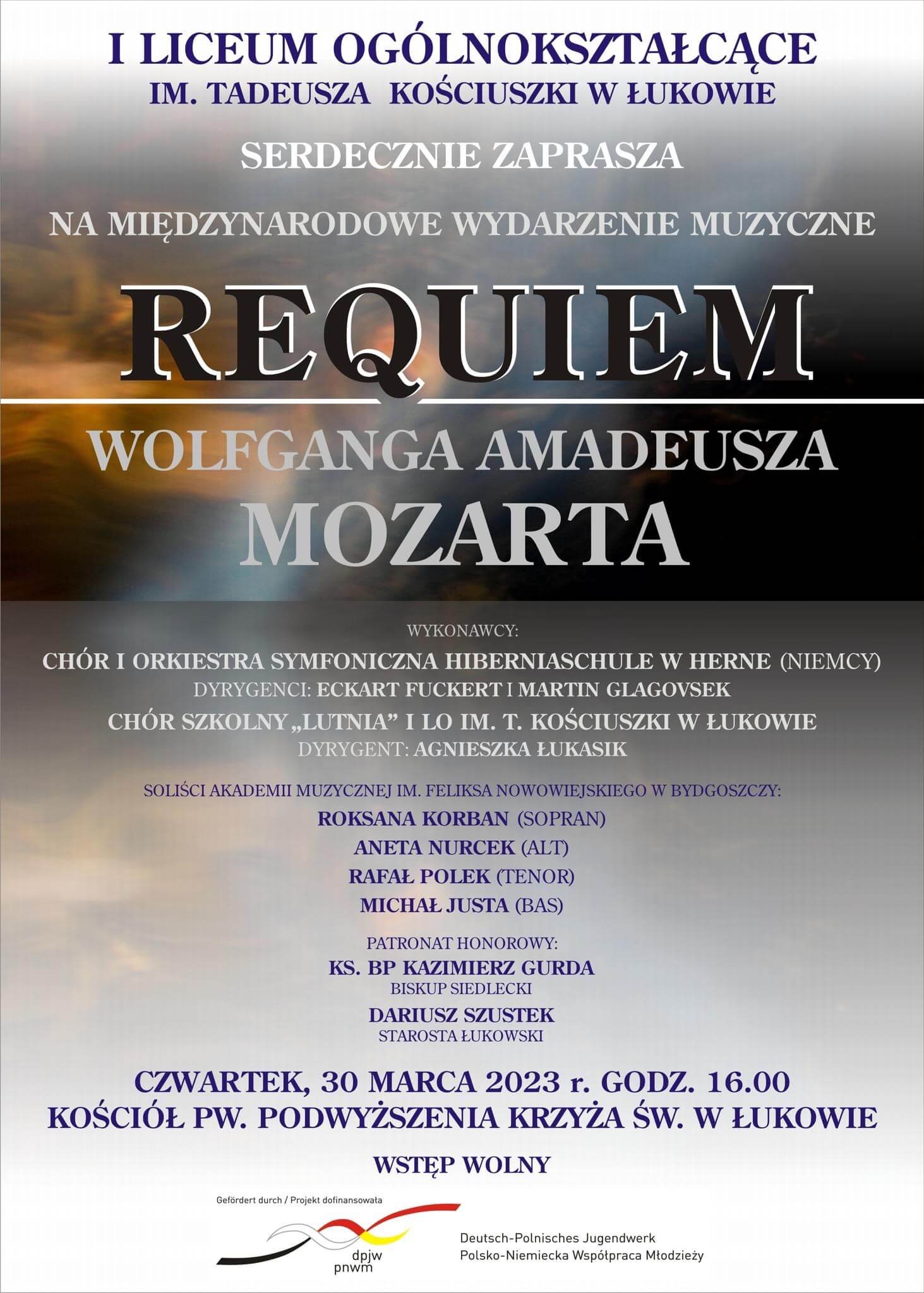 Koncert „Requiem” Wolfganga Amadeusza Mozarta.