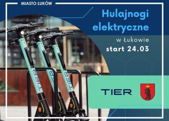 Hulajnogi elektryczne w Łukowie od 24 marca.