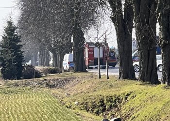 Wypadek w Świdrach. Droga zablokowana!