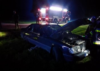 Nocny wypadek w Zakępiu.