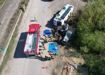 Gminne ćwiczenia ratowniczo – gaśnicze Masówka 2023 w Krzywdzie.