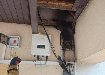 Pożar poddasza w budynku mieszkalnym w Ryżkach.