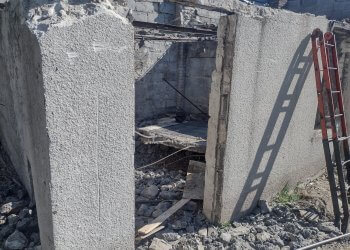 Na Cieszkowiźnie w Łukowie zawalił się strop.