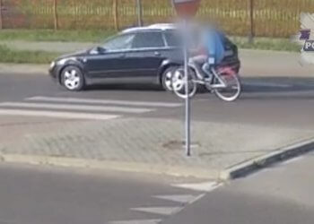 Na rowerze z promilami pod „prąd”.