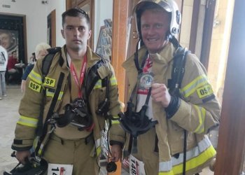 Mistrzostwa Polski Strażaków w biegu na 30 piętro Pałacu Kultury i Nauki w Warszawie!