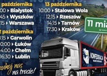 Tir Wolności Konfederacji dotrze do Łukowa 12 października.