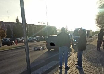 Potrącenie 15-latki na ul. Przemysłowej w Łukowie.