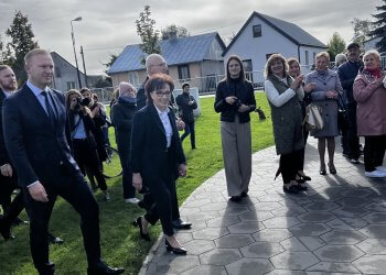 Elżbieta Witek z wizytą w Adamowie.