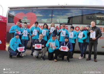 Akcja poboru krwi dla Marzeny Kardas w Wojcieszkowie.