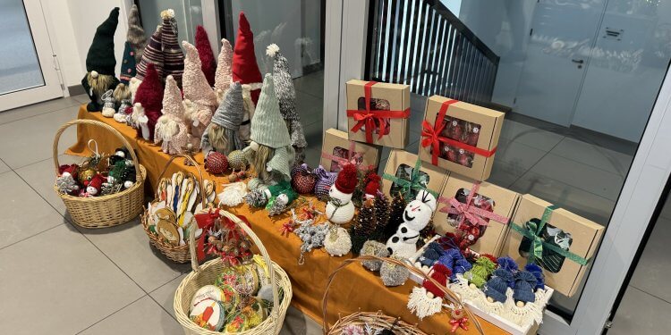 Kiermasz Bożonarodzeniowy w Szpitalu w Łukowie.