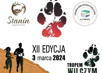 Bieg Tropem Wilczym w Gminie Stanin.