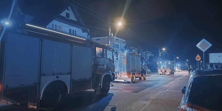 Pożar quada na ul. Gałczyńskiego w Łukowie.