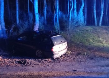 Nocny wypadek w miejscowości Ogniwo.