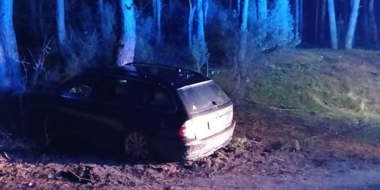 Nocny wypadek w miejscowości Ogniwo.