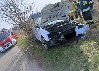 Wypadek na terenie gminy Wojcieszków.