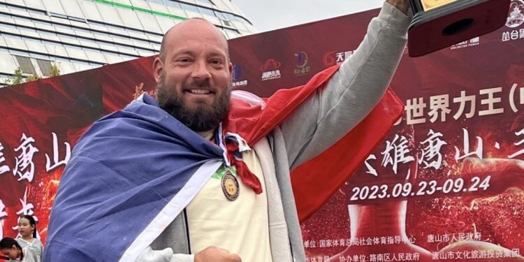 Francuski Mistrz na Zawodach Strongman 2025 w Łukowie.