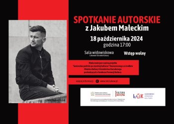 Spotkanie autorskie z Jakubem Małeckim.
