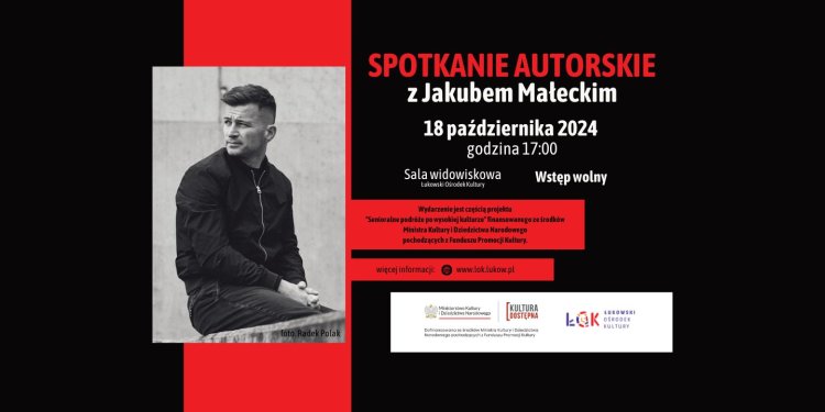Spotkanie autorskie z Jakubem Małeckim.