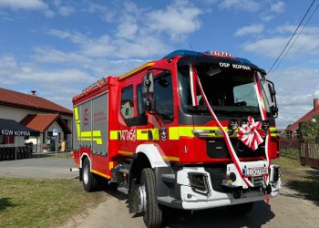 Uroczyste przekazanie i poświęcenie Nowego Wozu Ratowniczo-Gaśniczego dla OSP Kopina.