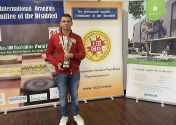 Piotr Kisiel zajął drugie miejsce w Pucharze Świata w warcabach 100-polowych.