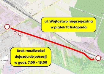 15 listopada nastąpi zamknięcie ulicy Wójtostwo