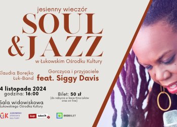 „Jesienny wieczór Soul & Jazz” w ŁOK – magiczny koncert z Siggy Davis już w niedzielę.
