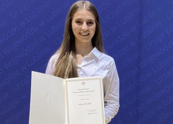 Stypendium Prezesa Rady Ministrów dla Marty Wardak.