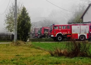 Pożar budynku gospodarczego w Rolach.