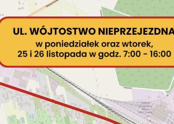 Tymczasowe zamknięcie ul. Wójtostwo na dwa dni.