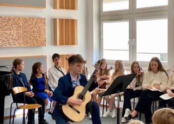 W szkole muzycznej w Łukowie gościły dzieci z przedszkoli.