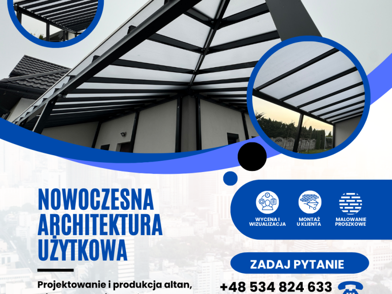 Konstrukcje stalowe, altany, wiaty