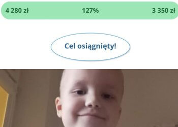 Wspólnie zebraliśmy ponad 4200zł w kilka godzin dla Dominika Sidora na nowe łóżko.