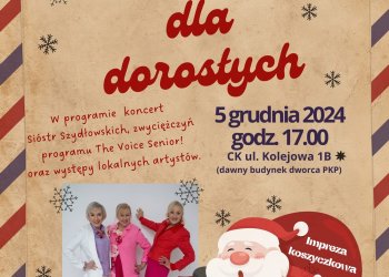 Mikołajki dla Dorosłych 5 grudnia w Krzywdzie.