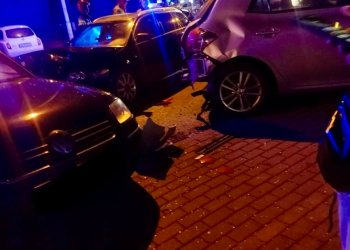 Pijany kierowca uderzył w cztery auta.