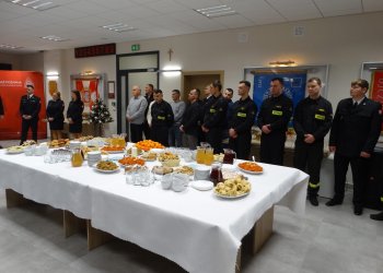 Spotkanie wigilijne Komendy Powiatowej PSP w Łukowie