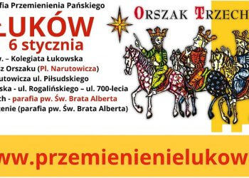 Orszak Trzech Króli w Łukowie. Wspólne świętowanie 6 stycznia.