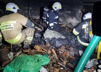 Pożar kotłowni w budynku jednorodzinnym w Jamielnym