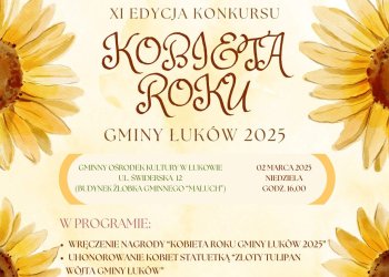 Kobieta Roku Gminy Łuków 2025 - rusza kolejna edycja konkursu.