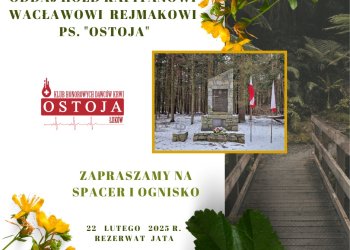 Zimowy spacer po Rezerwacie Jata ku czci Kapitana Rejmaka z Ostoją.