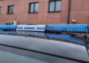 Łukowscy funkcjonariusze zatrzymali poszukiwanego 23-latka. fot. Straż Ochrony Kolei